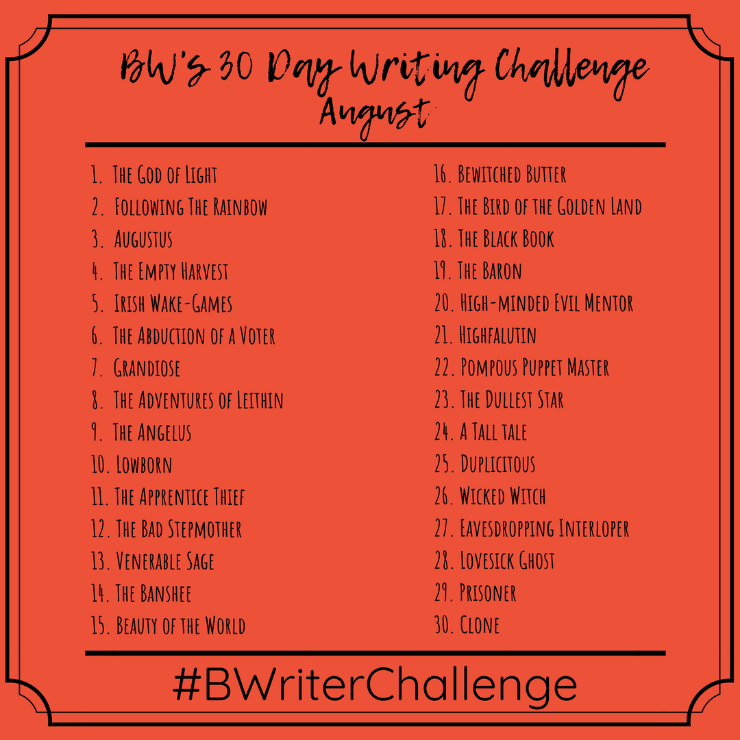 30 days writing challenge list